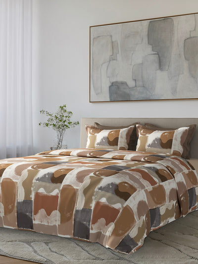 QUANTIS-BRICK DUST KING BED SHEET SET