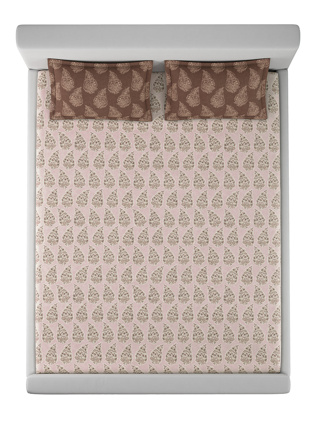 CARRERA-ROSE TAN KING BED SHEET SET