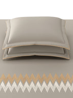 BELFAST-METALLIC GREY KING BED SHEET SET