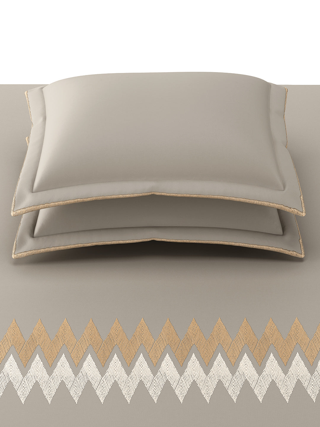 BELFAST-METALLIC GREY KING BED SHEET SET