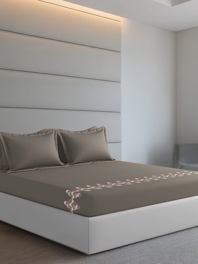 RABAT-DARK TRUFFLE KING BED SHEET SET