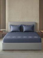 BAYWOOD-SLATE BLUE KING BED SHEET SET