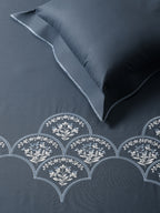 BAYWOOD-SLATE BLUE KING BED SHEET SET