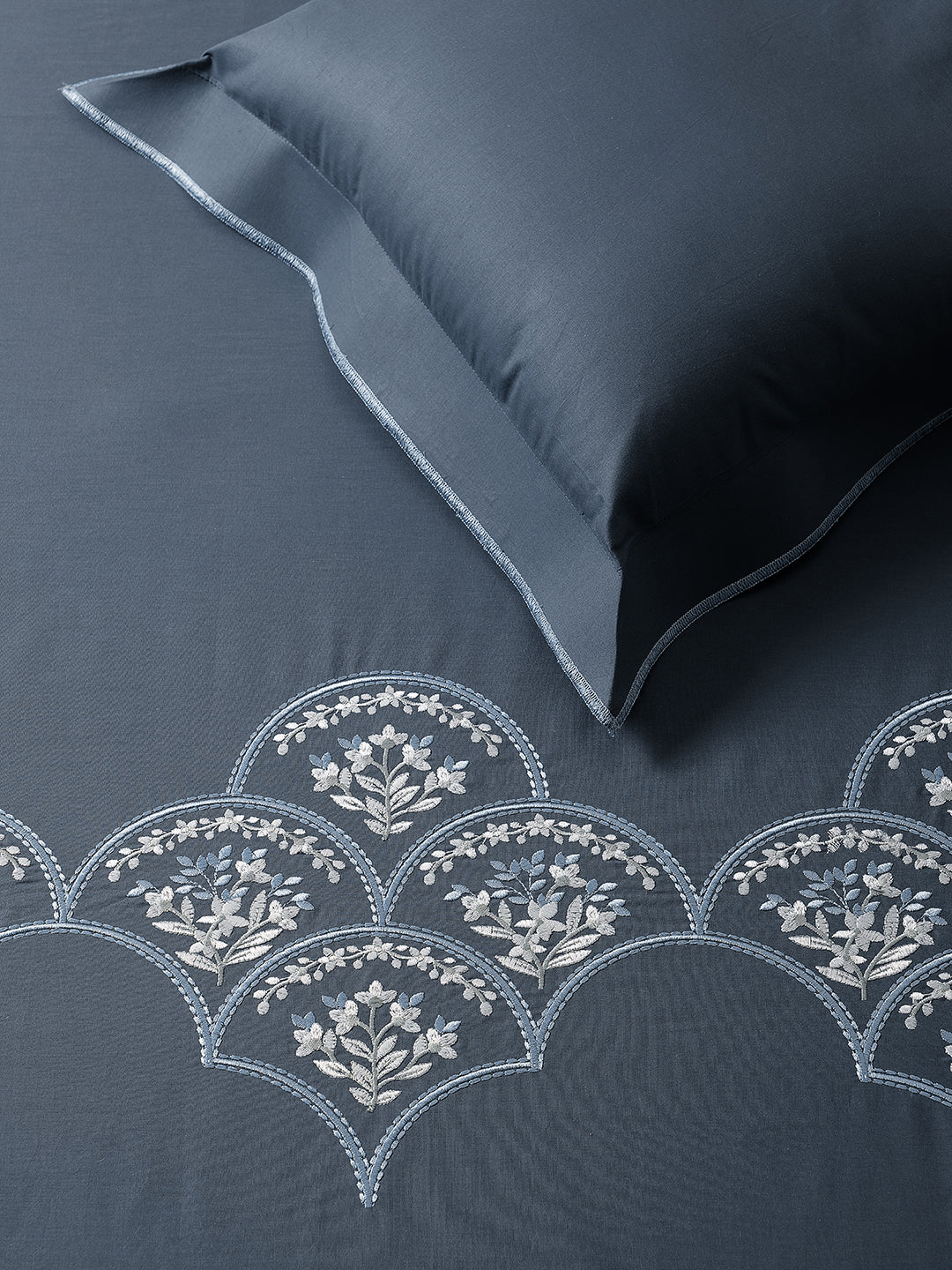 BAYWOOD-SLATE BLUE KING BED SHEET SET