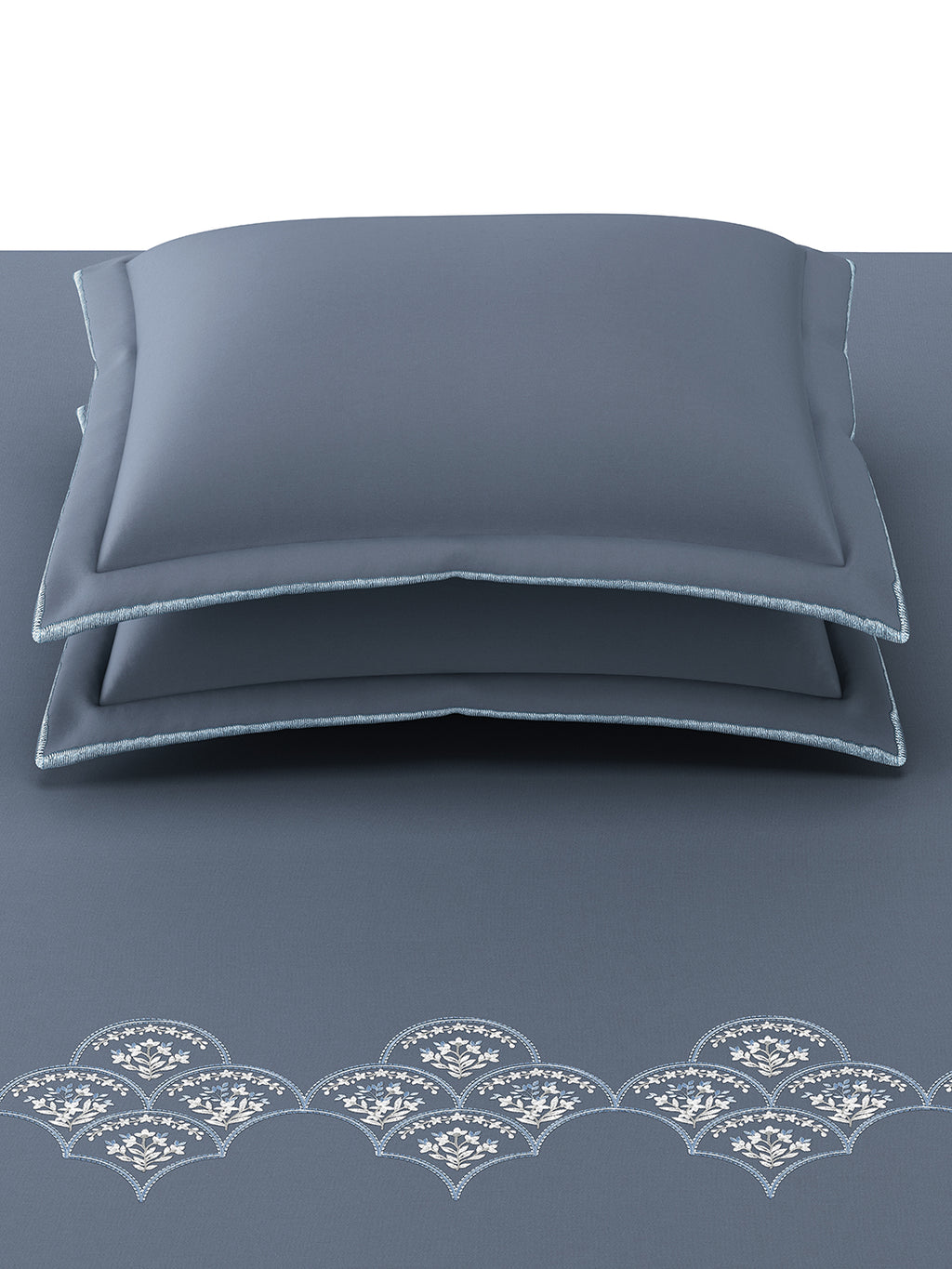 BAYWOOD-SLATE BLUE KING BED SHEET SET