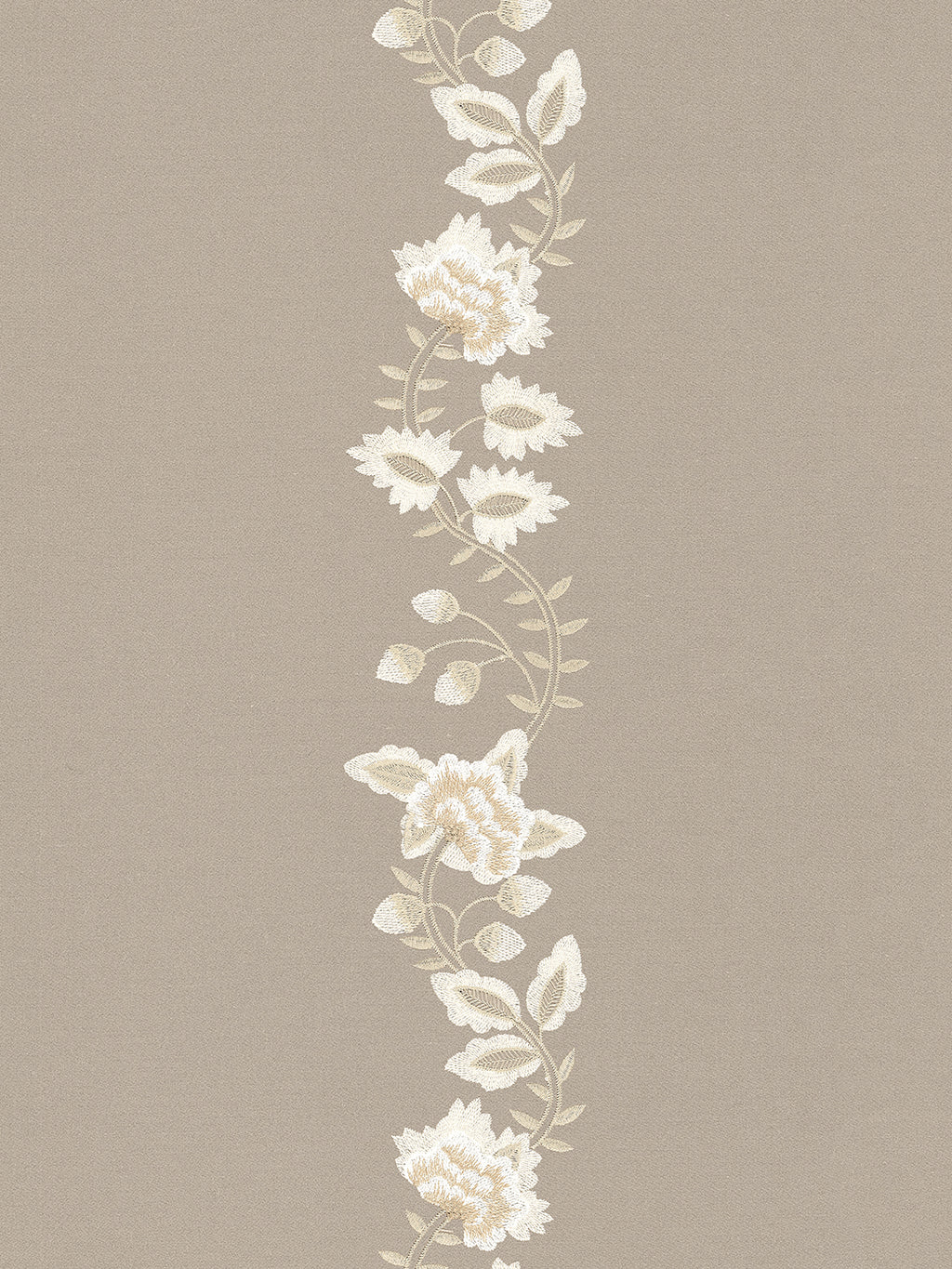 GERANIUM-TAUPE KING BED SHEET SET