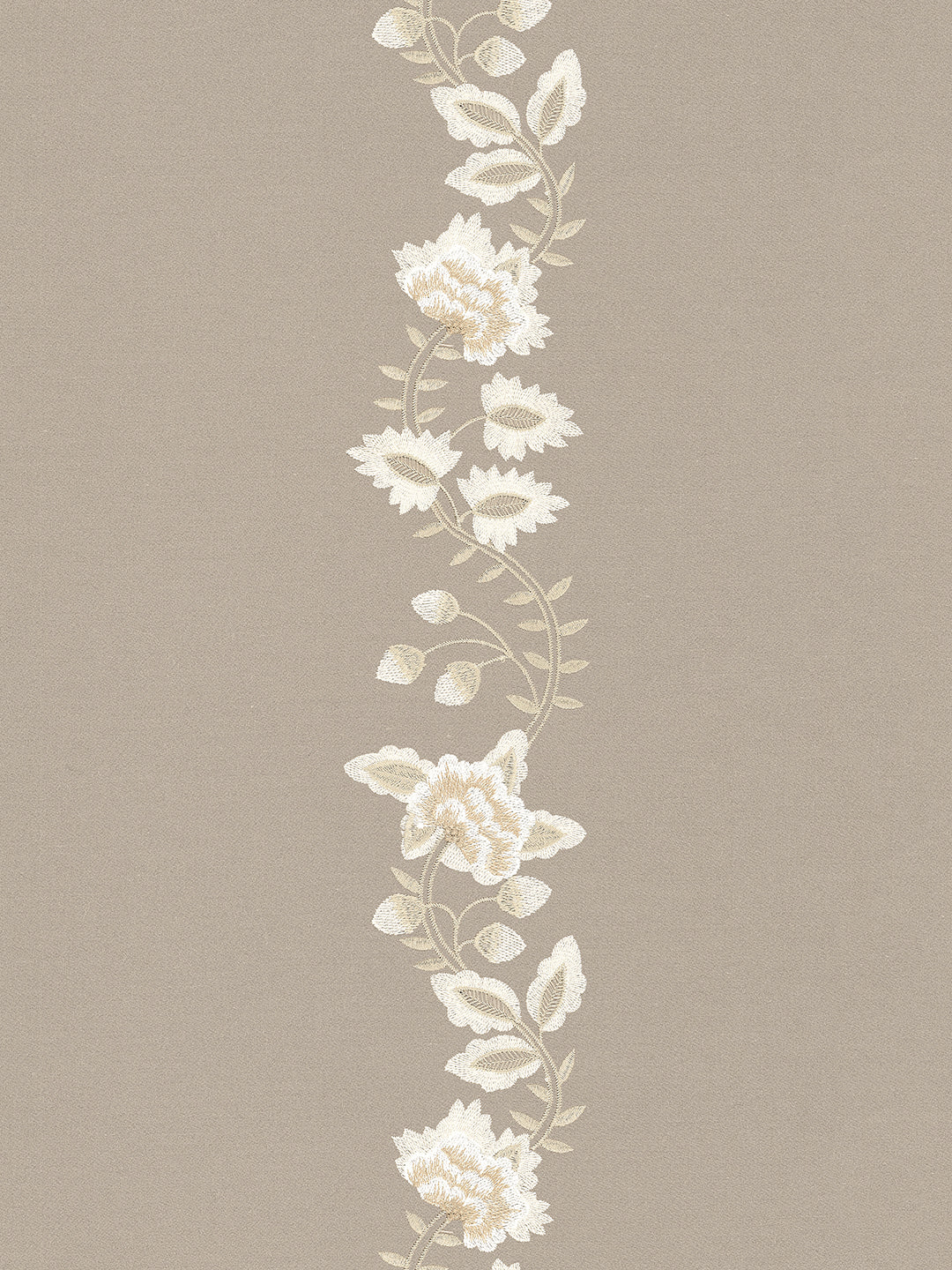 GERANIUM-TAUPE KING BED SHEET SET