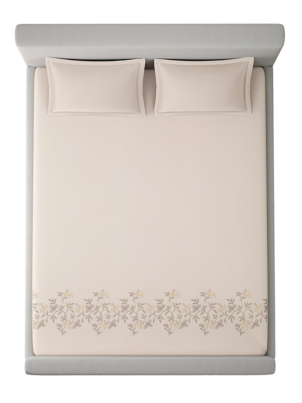 ASTER-NATURAL KING BED SHEET SET