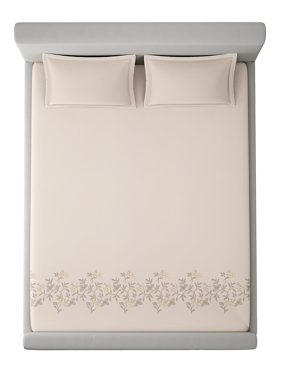 ASTER-NATURAL KING BED SHEET SET