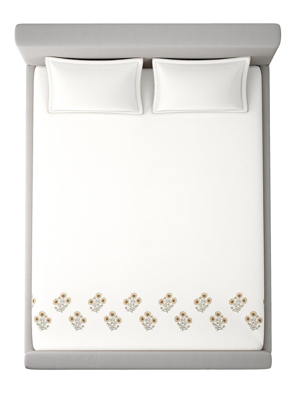 CORNFLOWER-TOFU KING BED SHEET SET