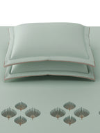 PALMETTE-FROSTY MINT KING BED SHEET SET