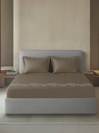 WILDFLOWER-CAPPUCCINO KING BED SHEET SET