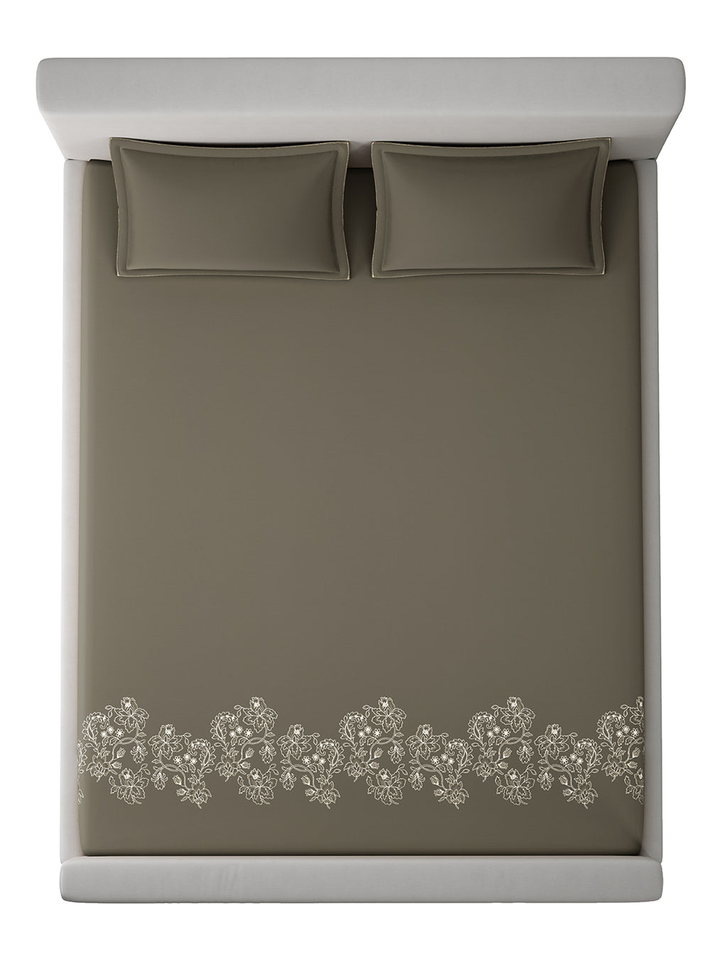 WILDFLOWER-CAPPUCCINO KING BED SHEET SET