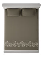 WILDFLOWER-CAPPUCCINO KING BED SHEET SET