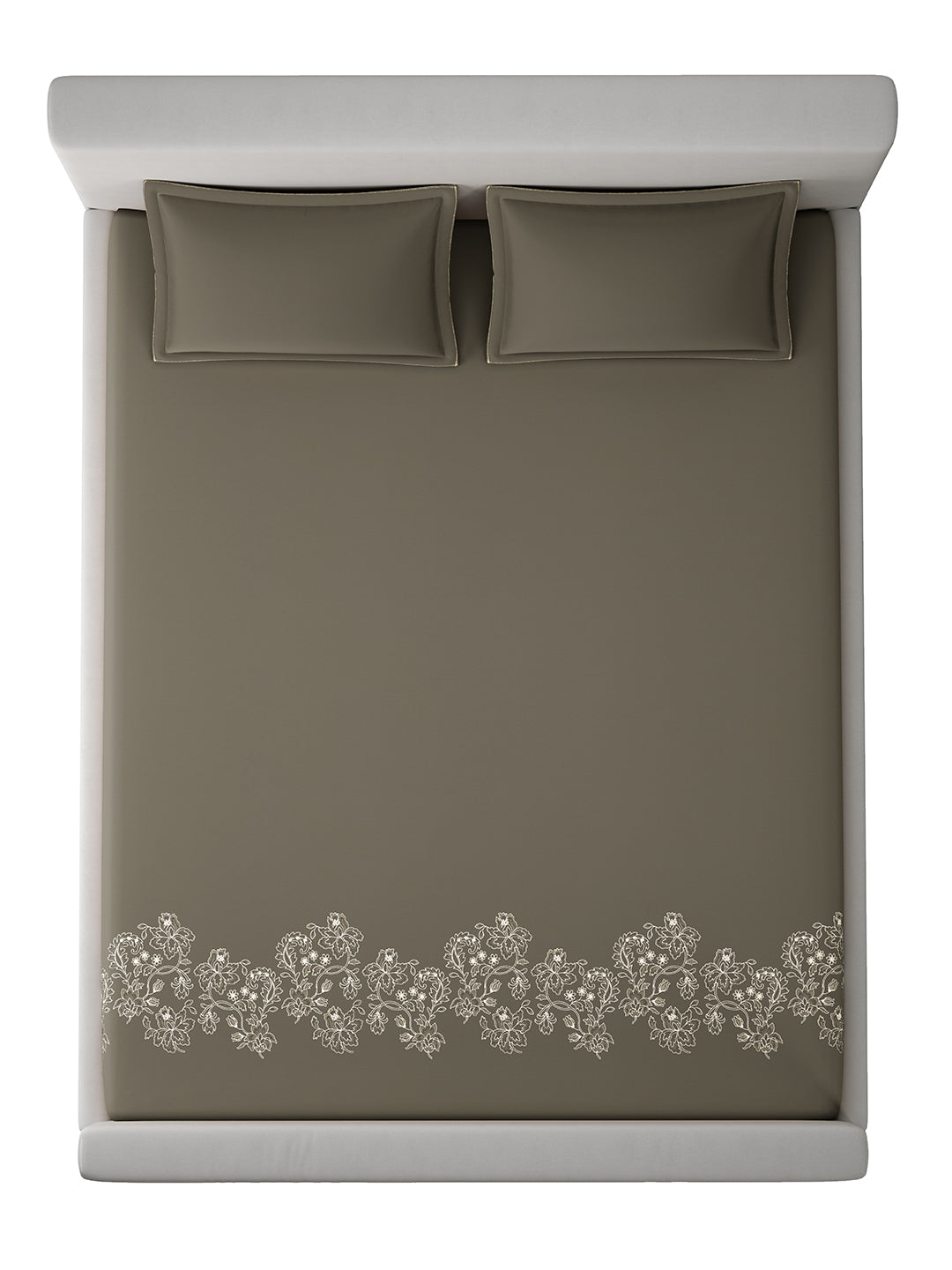 WILDFLOWER-CAPPUCCINO KING BED SHEET SET
