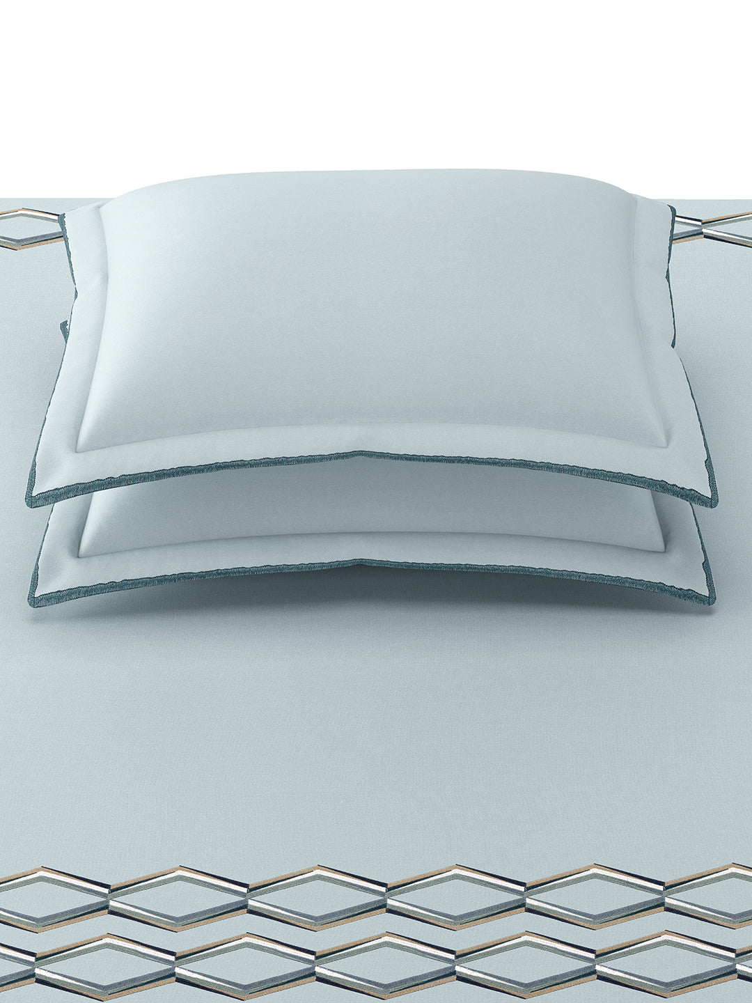AXEL-STONE BLUE KING BED SHEET SET