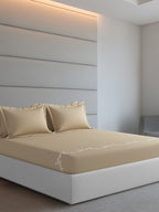 WISTERIA-BISCOTTI KING BED SHEET SET