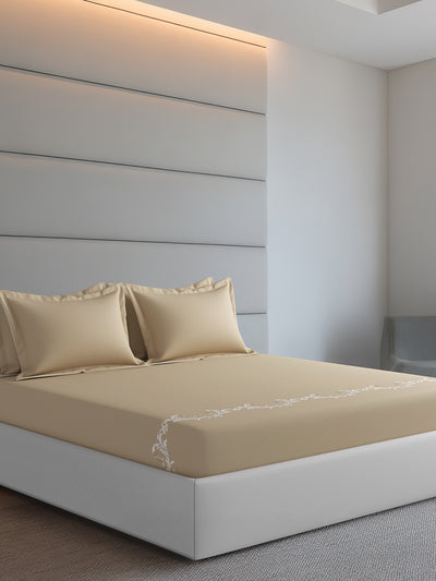 WISTERIA-BISCOTTI KING BED SHEET SET