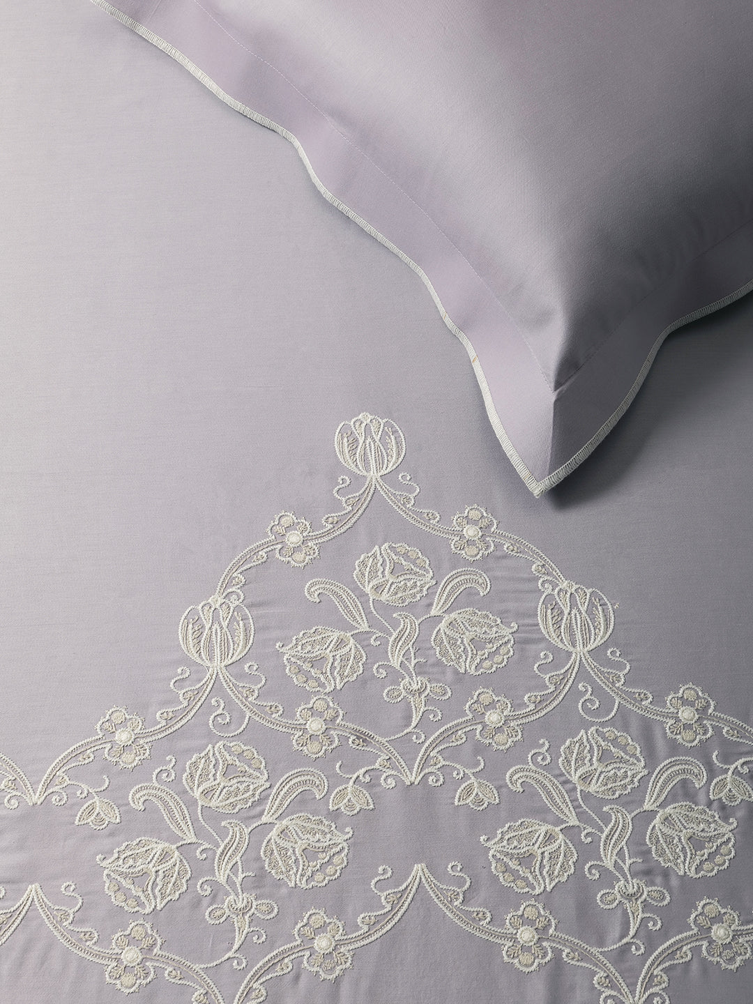 BAROQUE-LAVENDER KING BED SHEET SET