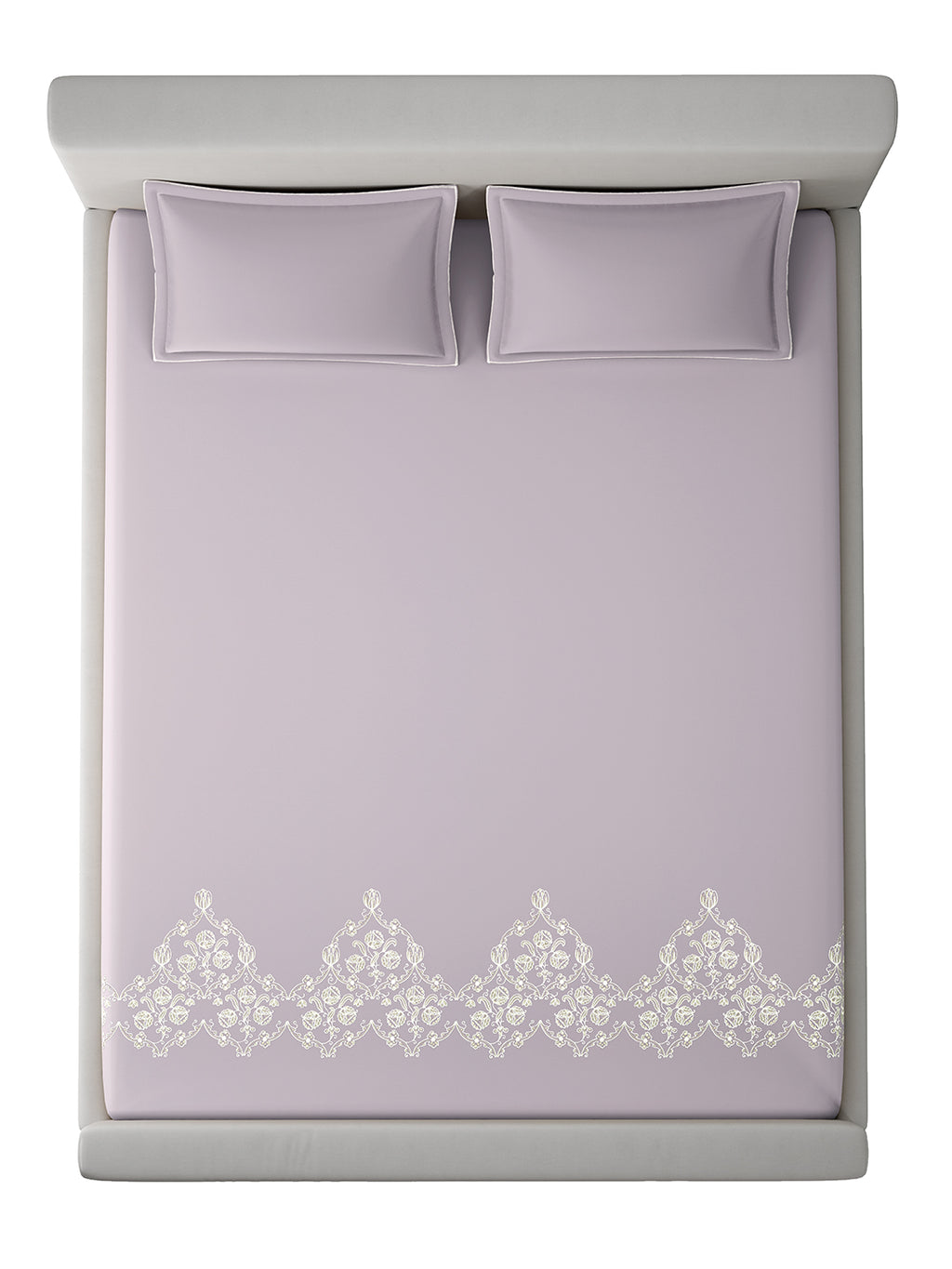 BAROQUE-LAVENDER KING BED SHEET SET