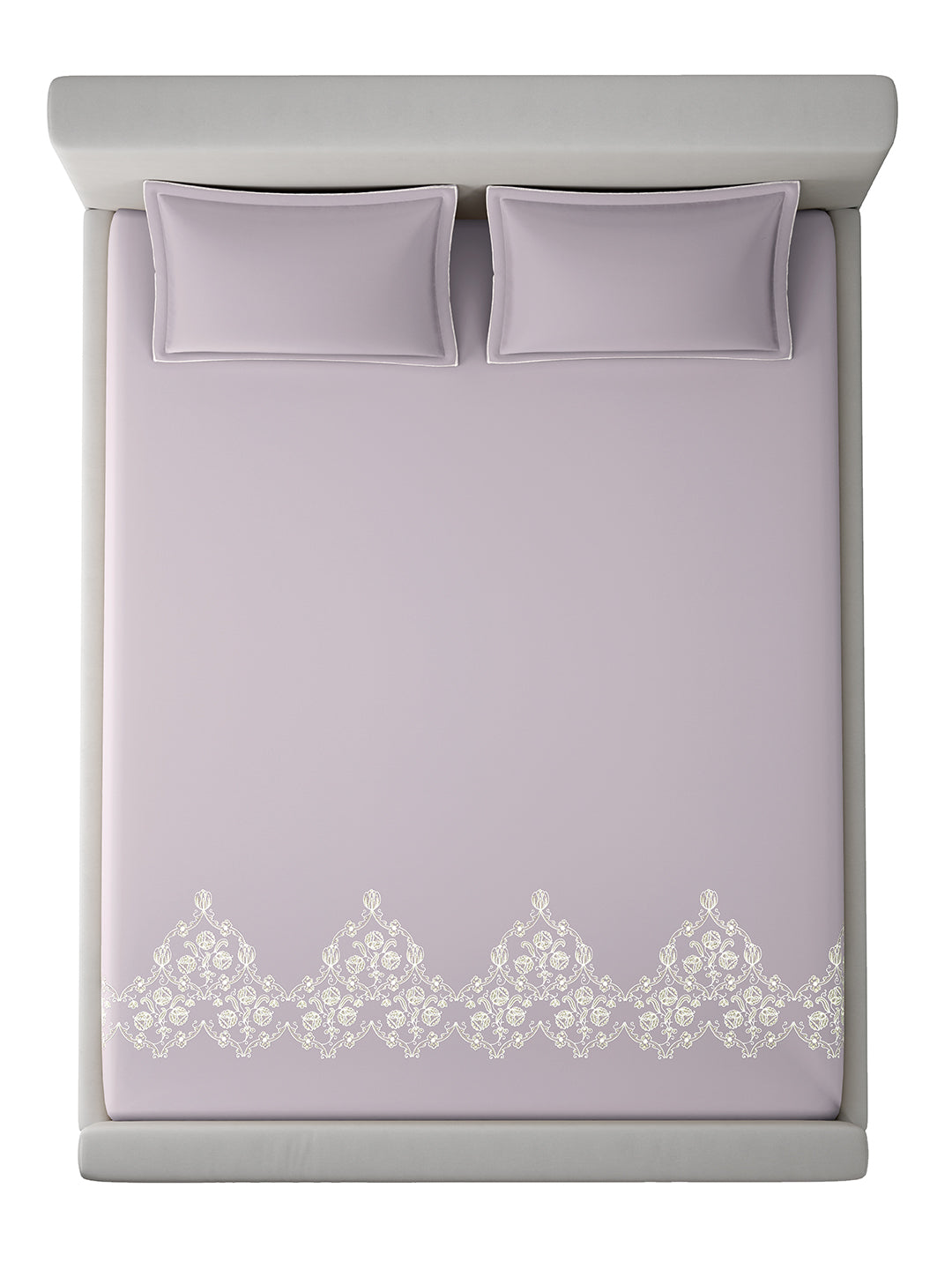BAROQUE-LAVENDER KING BED SHEET SET