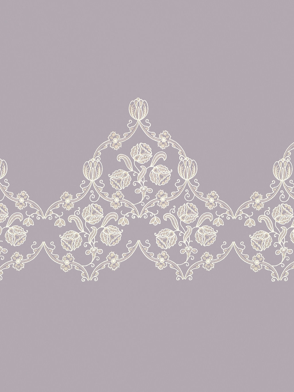 BAROQUE-LAVENDER KING BED SHEET SET