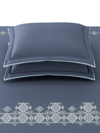 LORENZO-NAVY KING BED SHEET SET