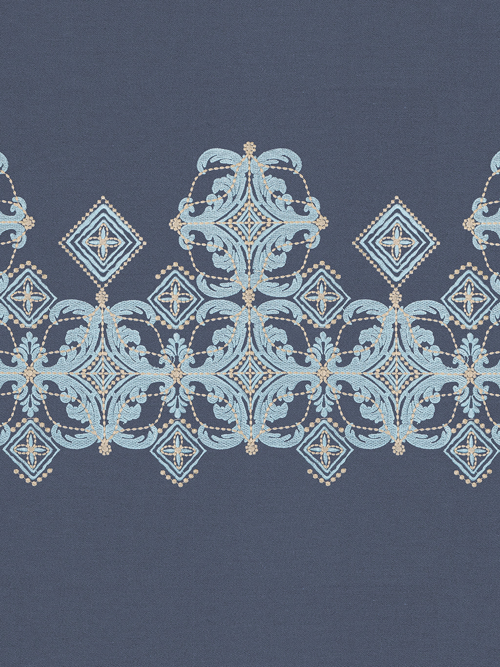 LORENZO-NAVY KING BED SHEET SET