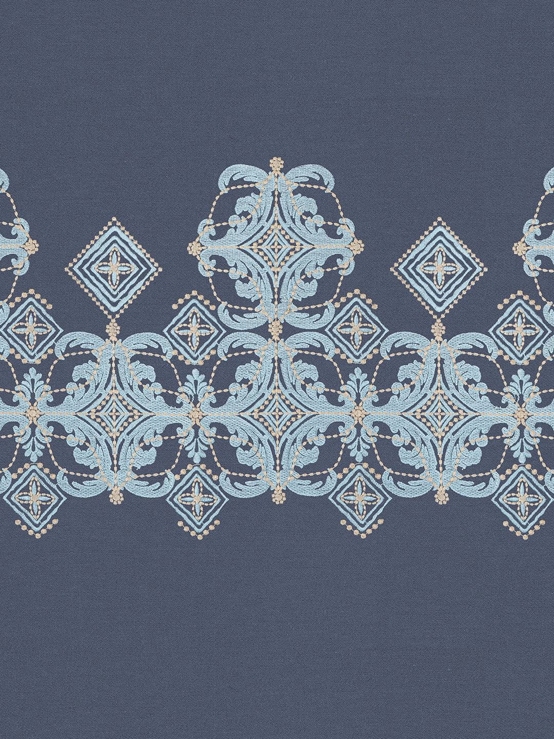 LORENZO-NAVY KING BED SHEET SET