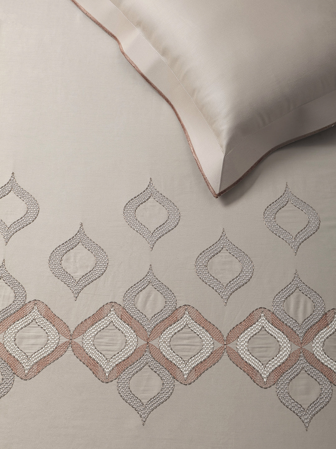 NAVETTE-PEBBLE KING BED SHEET SET