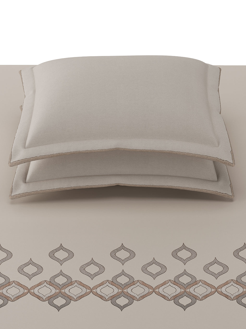 NAVETTE-PEBBLE KING BED SHEET SET