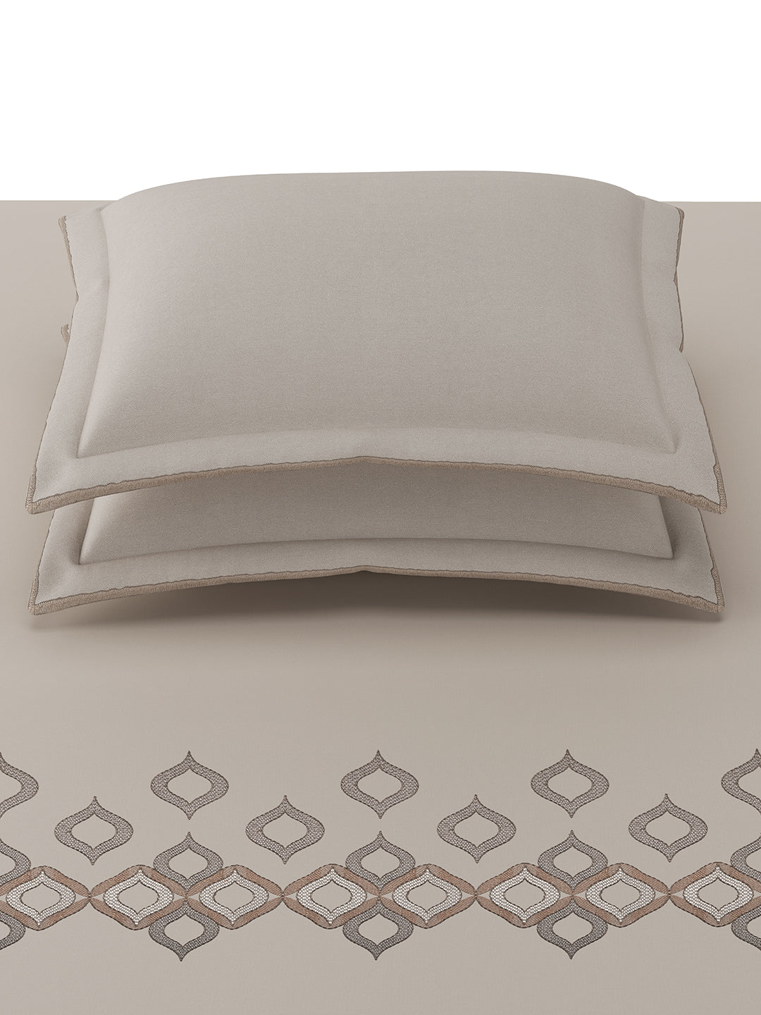 NAVETTE-PEBBLE KING BED SHEET SET