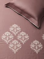 DAMASCUS-ASH ROSE KING BED SHEET SET