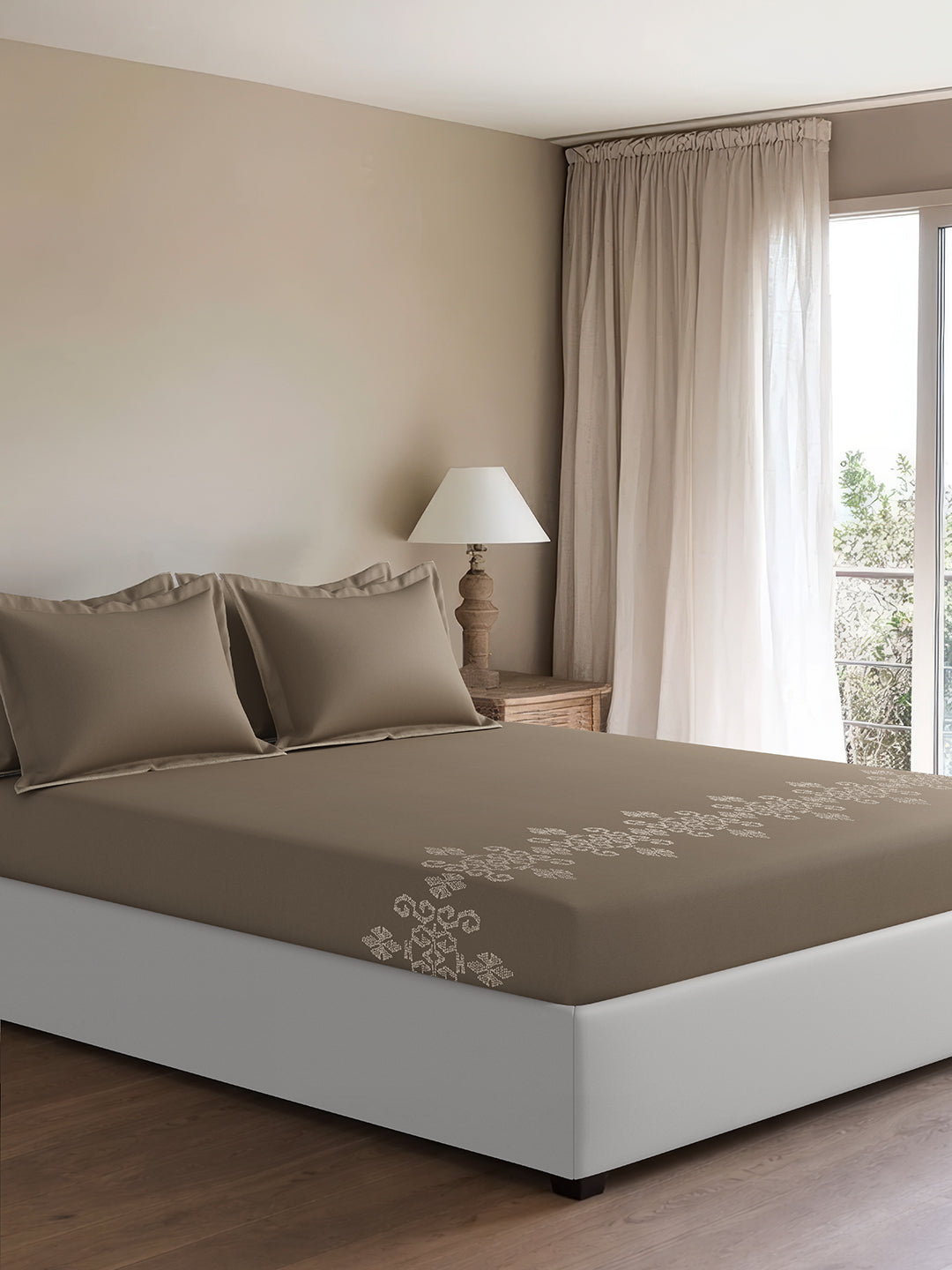 SOMERSET-CAPPUCCINO KING BED SHEET SET