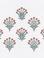 THISTLE-WHITE KING BED SHEET SET