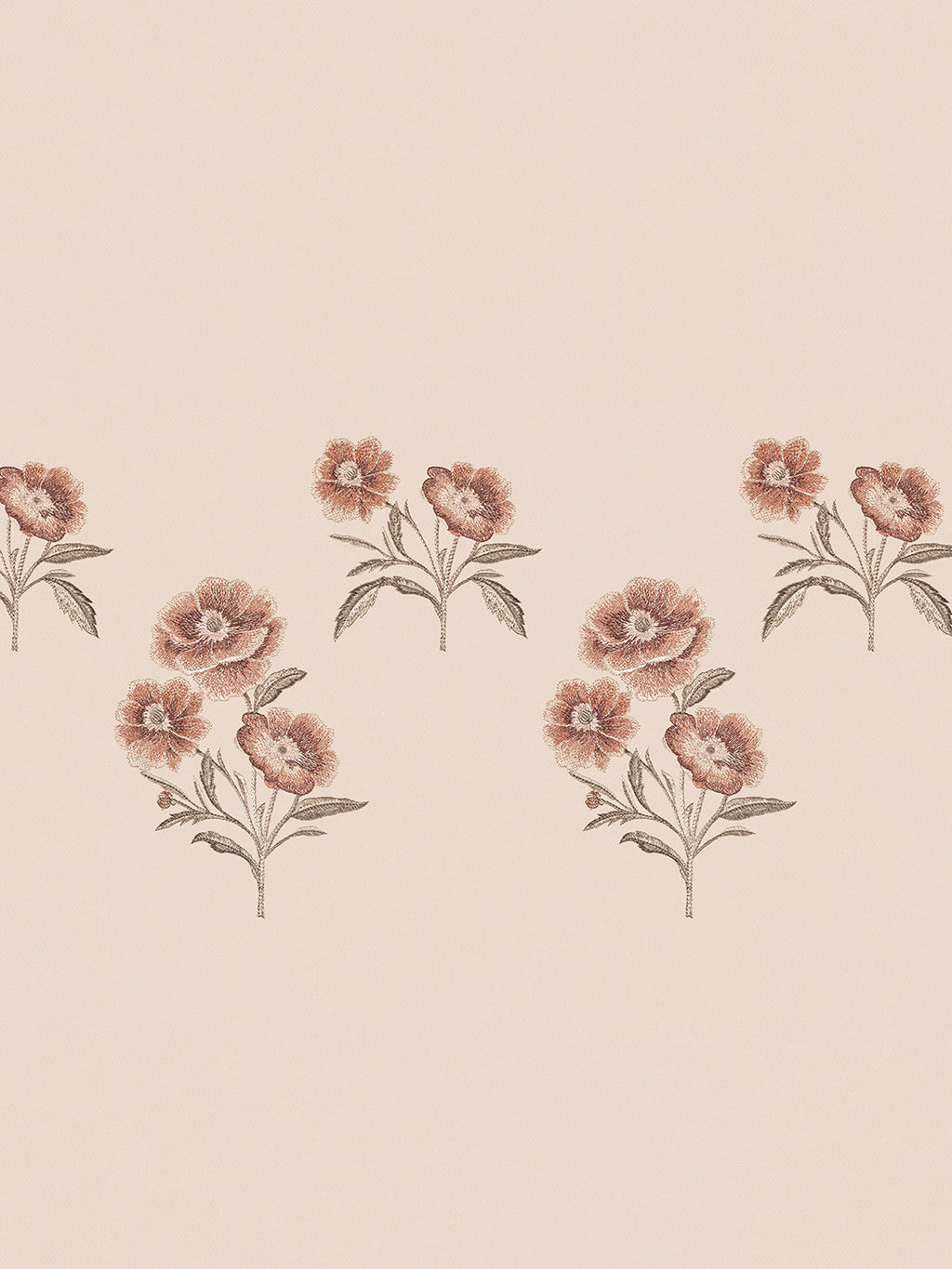 ZINNIA-PEACH KING BED SHEET SET