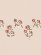 ZINNIA-PEACH KING BED SHEET SET