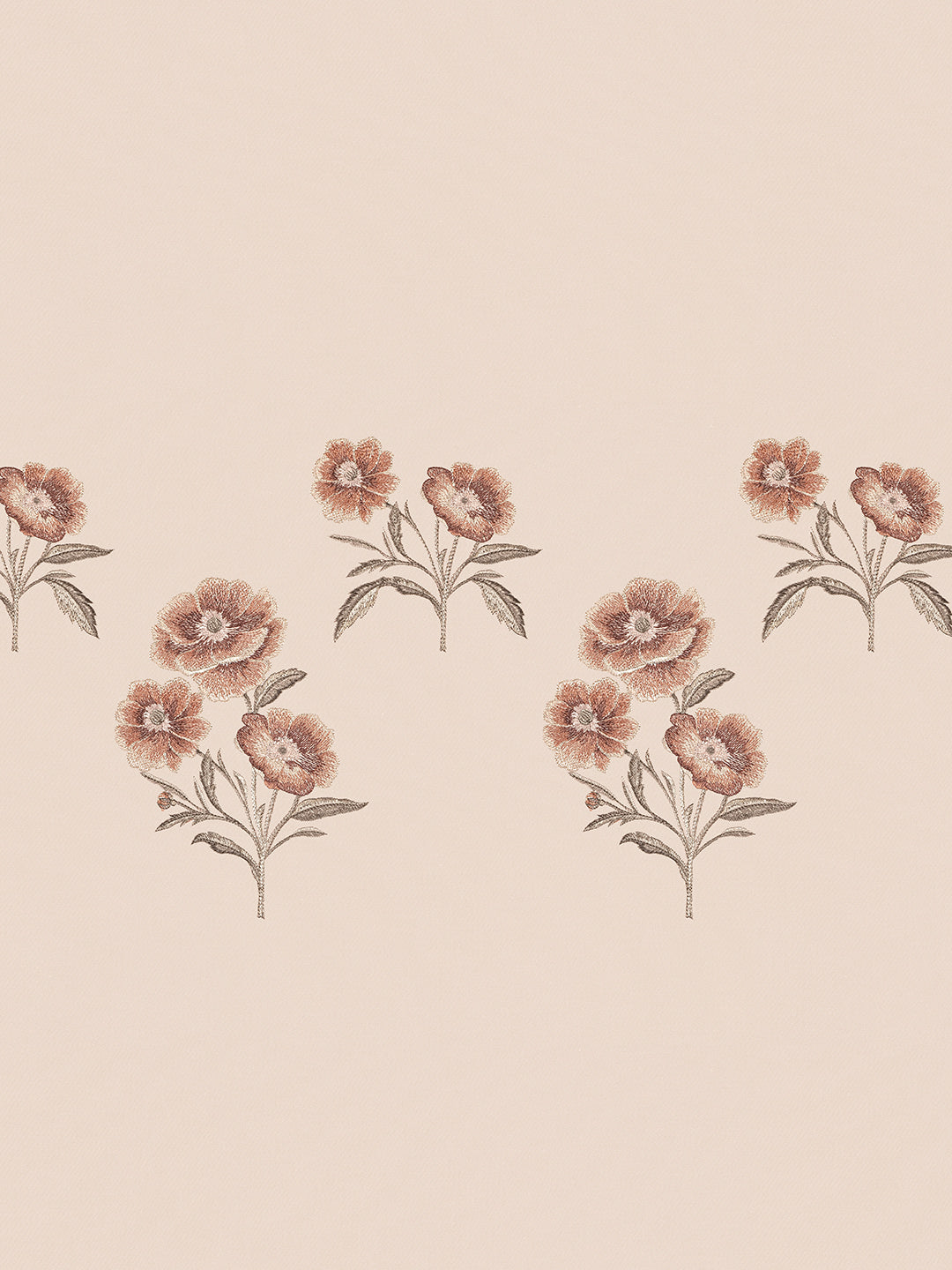 ZINNIA-PEACH KING BED SHEET SET