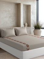 MANOR STRIPE-SALVIA KING BED SHEET SET