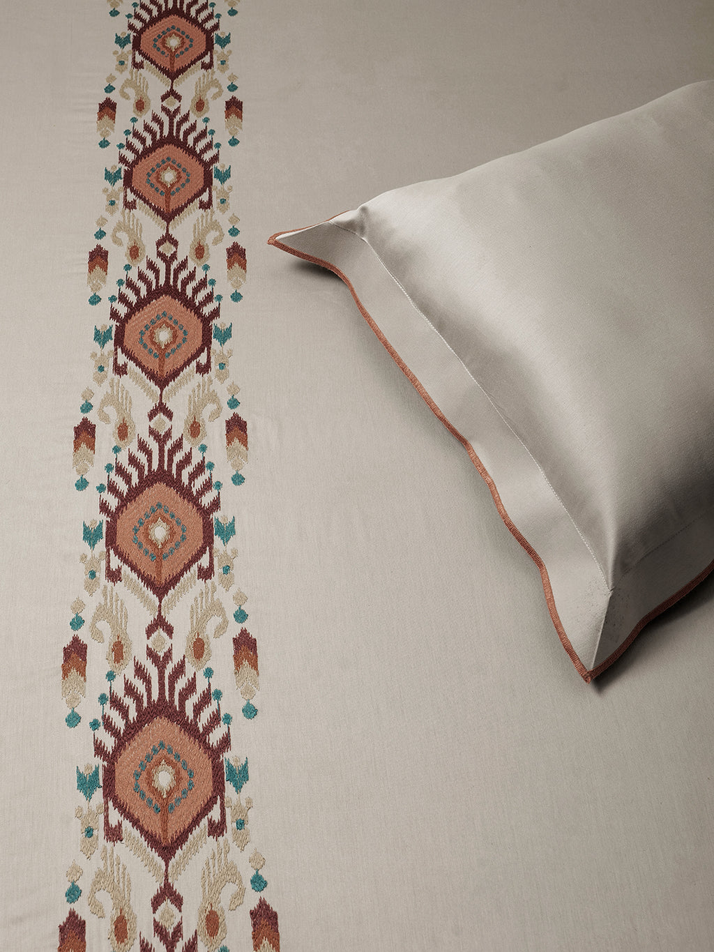 MANOR STRIPE-SALVIA KING BED SHEET SET