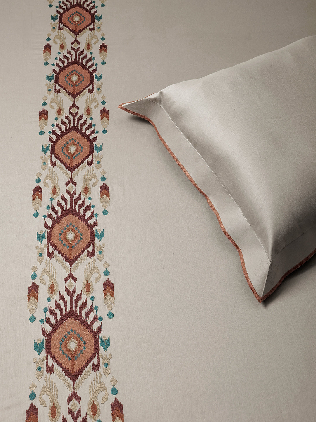 MANOR STRIPE-SALVIA KING BED SHEET SET