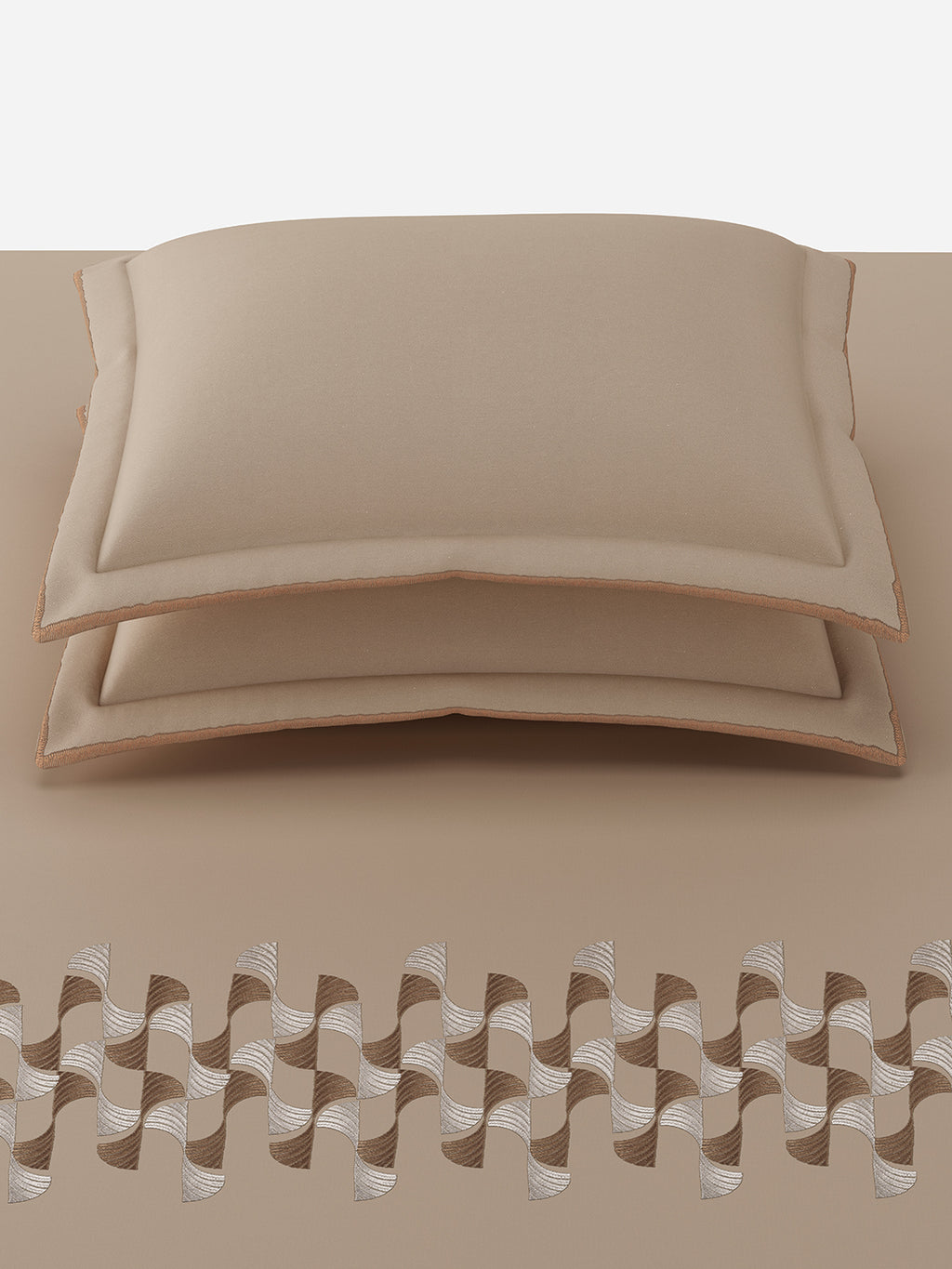 VOLUTE-BUCKSKIN KING BED SHEET SET