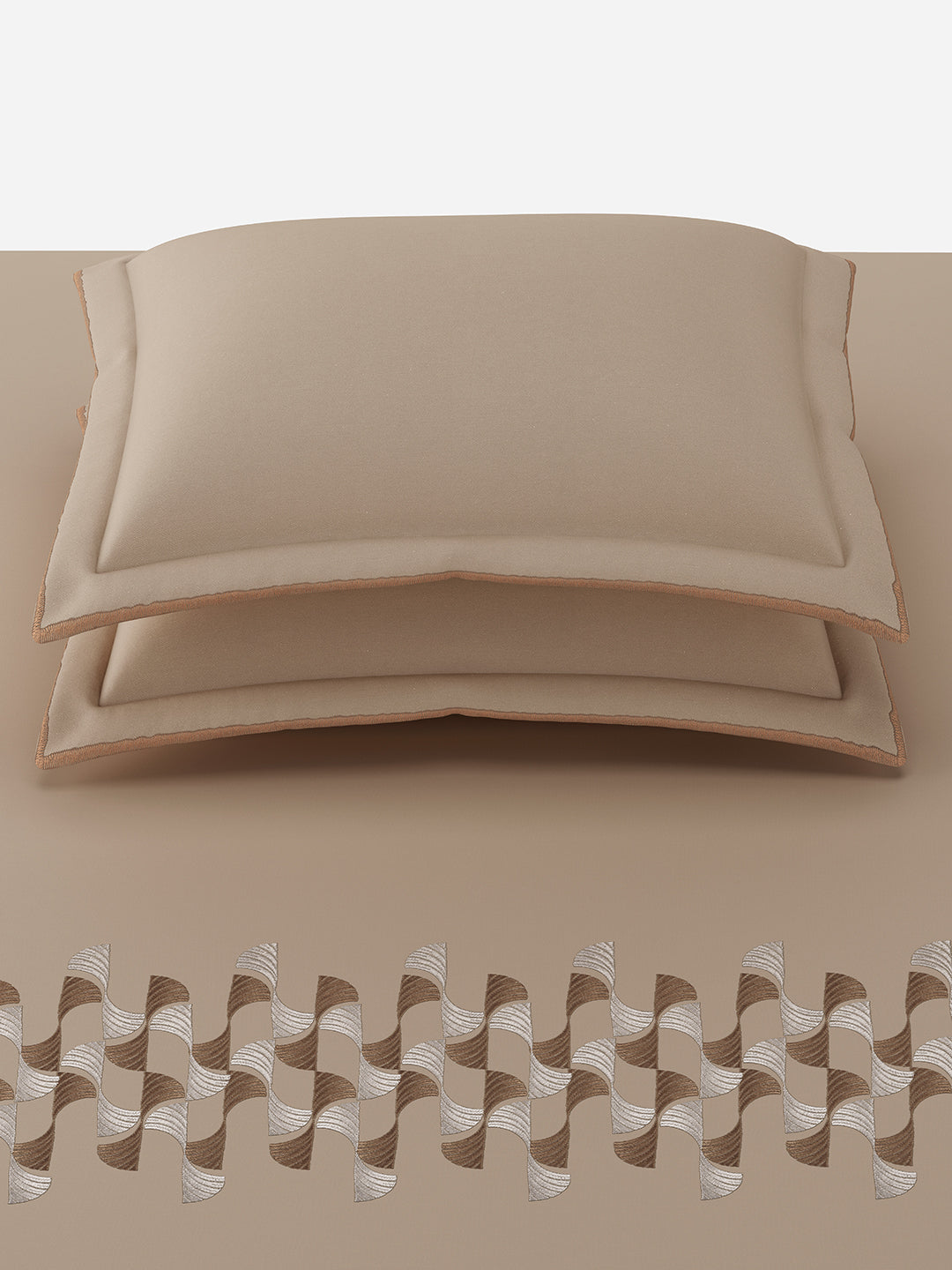 VOLUTE-BUCKSKIN KING BED SHEET SET