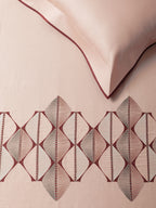 MOSAICO-CLAY BLUSH KING BED SHEET SET