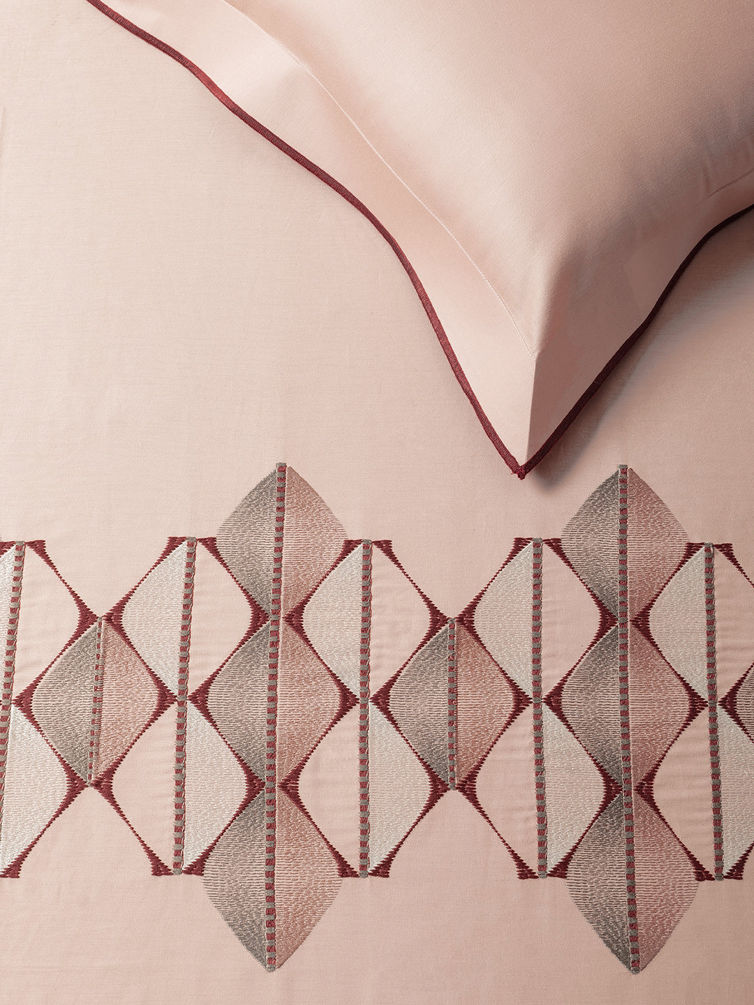 MOSAICO-CLAY BLUSH KING BED SHEET SET