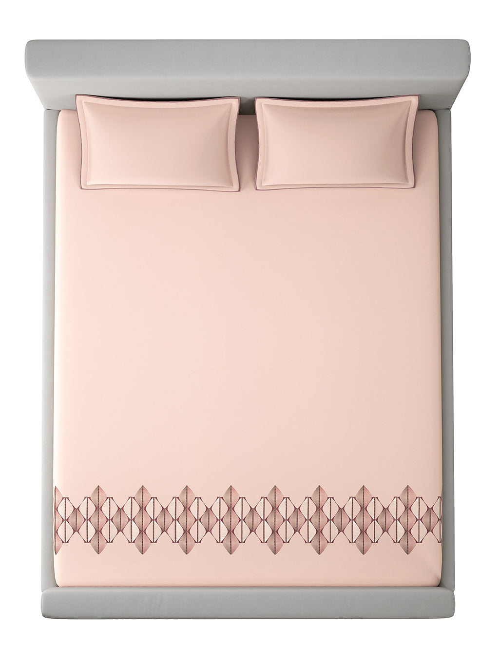 MOSAICO-CLAY BLUSH KING BED SHEET SET