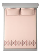 MOSAICO-CLAY BLUSH KING BED SHEET SET