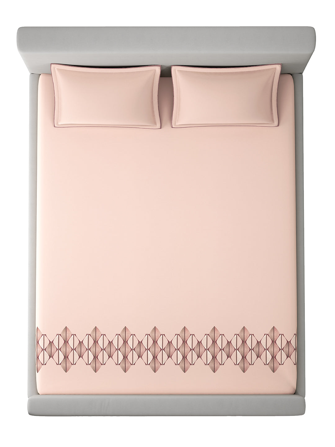 MOSAICO-CLAY BLUSH KING BED SHEET SET