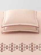 MOSAICO-CLAY BLUSH KING BED SHEET SET