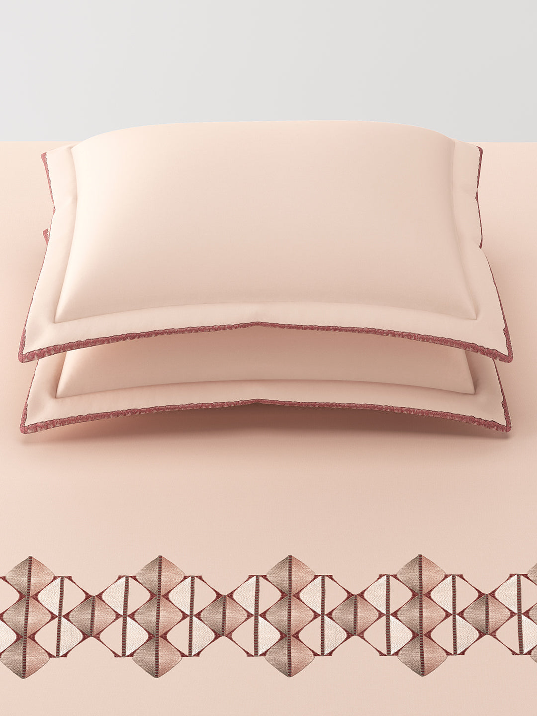 MOSAICO-CLAY BLUSH KING BED SHEET SET